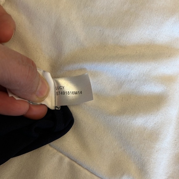 Diane von Furstenberg 'Lucy' Blouson
Jumpsuit Navy Blue Size 4, Wide Leg Flowy - Picture 13 of 17